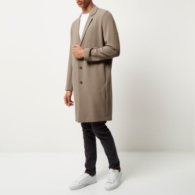 Light grey longline duster jacket